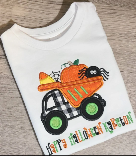 Fall Applique T-shirt, Fall Embroidered Custom Kids Shirt, Fall Applique Embroidered T-Shirt, Personalized T-Shirt